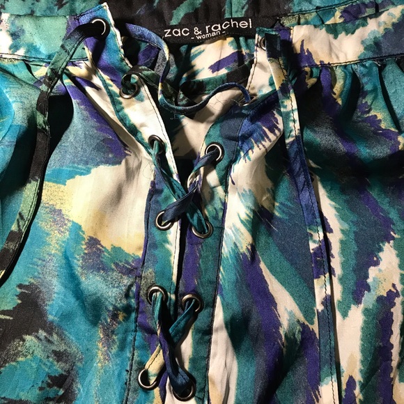 Lace Up Front Summer Shirt - Picture 6 of 10